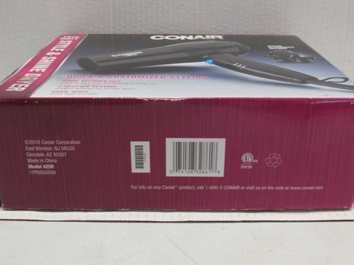 CONAIR STYLE AND SHINE DRYER BLACK MODEL: 425R BOXED - Picture 5 of 5