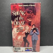 Speak of the Devil VHS Tape 1990 Robert Elarton AIP Horror Comedy Movie Rare