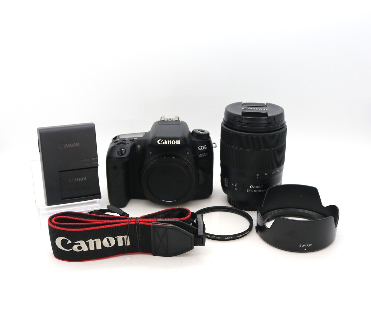 Exc+4 /sc 60175] Canon EOS 9000D(77D) Black (Kit w/ EF-S 18