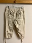 Sonoma Life - Style Womens Beige 100% Cotton Capri Pants Hem Ties Size 8 — photo 2