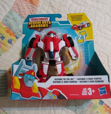 Transformers Rescue Bots Academy HEATWAVE THE FIRE-BOT 2 IN 1 RACE CAR  ️ NEW!