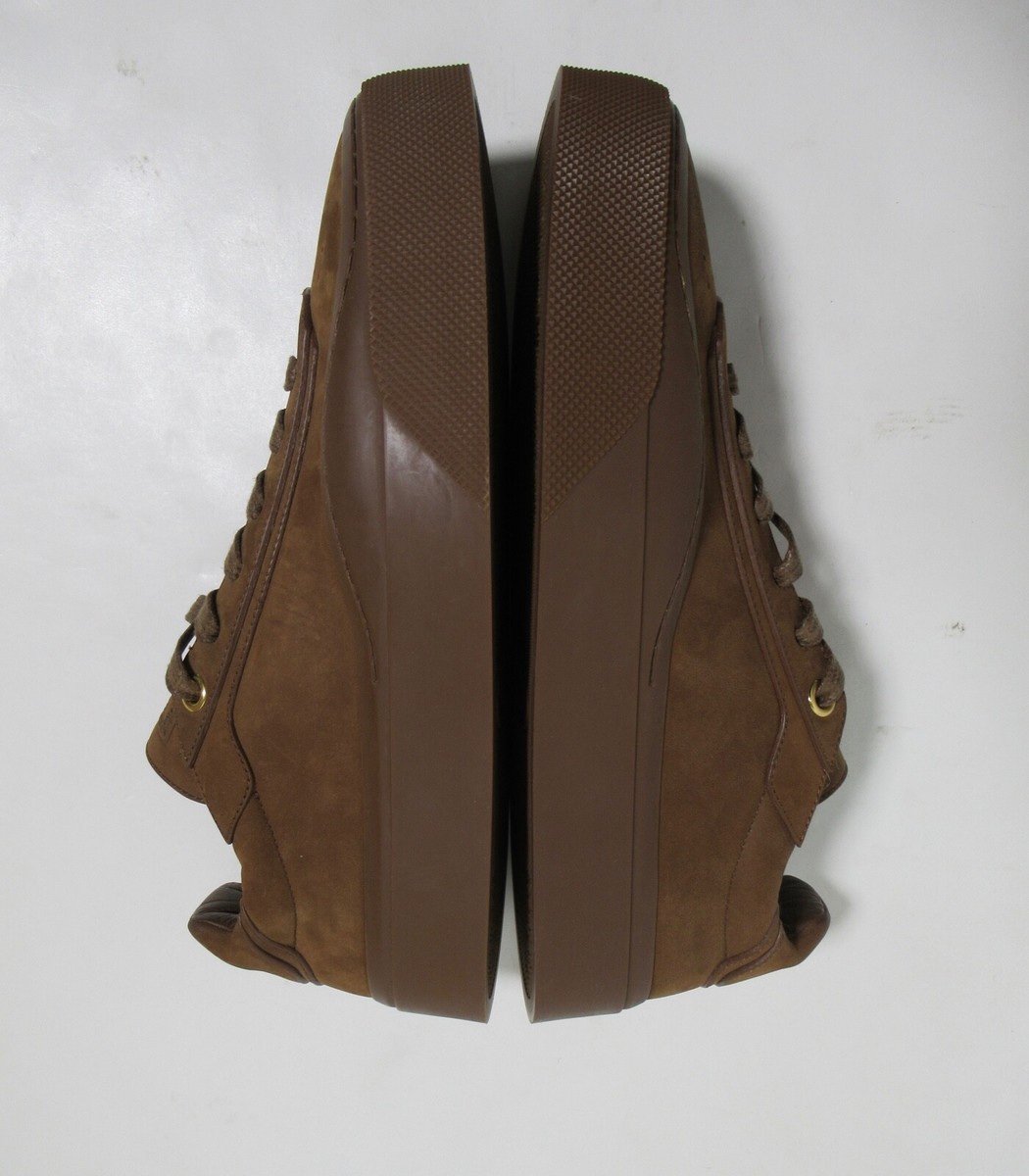 Hennessy x Kim Jones Men\'s Low Top Suede Leather Sneakers Brown 8 US M / 7 UK Hennessy x Kim Jones Men main image 4