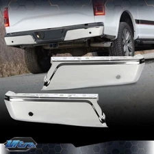 Fit For 2015-2020 Ford F150 Chrome Rear Bumper Ends w/ Park Left & Right Set