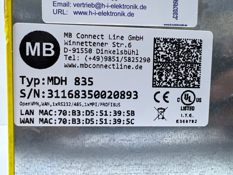 MB Connect Industrie-Router MDH 835 | 1x WAN Schnittstelle, 4x LAN Schnittstelle - Bild 4 von 4