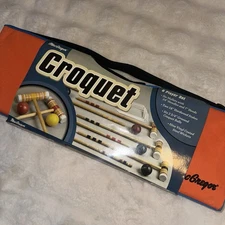 MacGregor Croquet Vintage Set 6 Players Unopened New Carrying Case