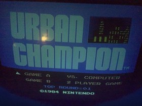 Urban Champion NES CIB Five Screw Box Intact Hang Tab Tested Protective Case