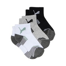 PUMA 3 Pack Terry Quarter Crew Socks Youth Boys Size 9-11  94227504