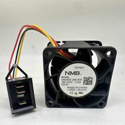 1 PCS   Fan 04028DE-26N-BTK  DC 26V 0.20A 4028  4cm 3 wire cooling fan