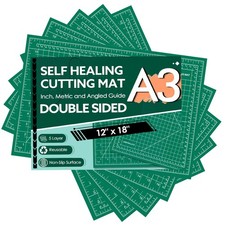 Self Healing Cutting Mat set 12x18 Inch Rotary Craft Board Tool 5 Pieces