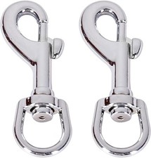Flag Swivel Snap Clips - Heavy Duty Metal Flag Snaps Hooks with Swivel Eyelet