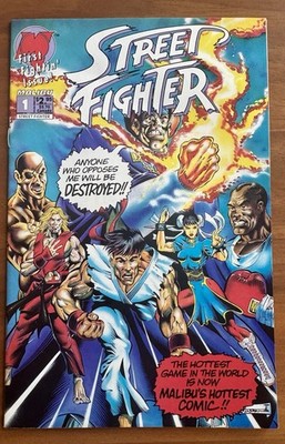 Street Fighter #1 Malibu Comics 1993 1st Ryu, 1st Ken, 1st Chun-Li, 1st MBison