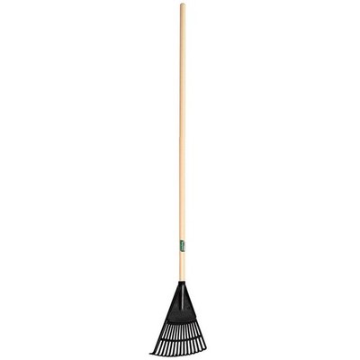 Union Tools 64-197 8-inch Poly Shrub Rake with 43-inch Wood Handle