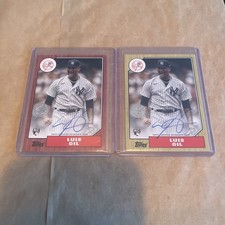 Topps 2022 Series 2 Luis Gil RC Autos. Base + Red /25 New York Yankees 