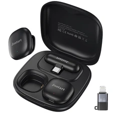 Ai Noise Cancelling Wireless Mini Microphone for iPhone & Android,Live Streaming