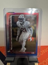 2025 Topps Chrome Red White & Blue Garrett Williams Arizona Cardinals #6