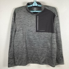 G.H. BASS  CO. Mens Long Sleeve Sweatshirt Sz XXL Gray Solid Excellent