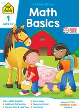School Zone Math Basics 1 Workbook: 32 Pages, 1st Grade, Addition, Subtracti...