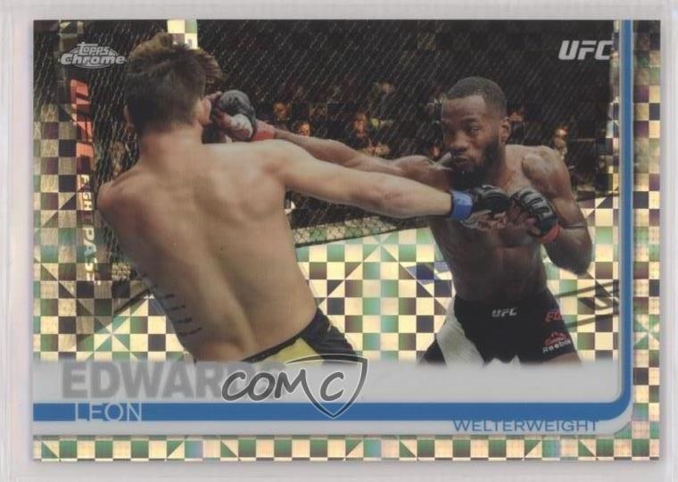 2019 Topps Chrome UFC X-Fractor Leon Edwards #2 0yj6