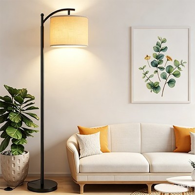 175cm LED Stehleuchte Stehlampe Fußschalter Standleuchte Wohnzimmer E27Glühbirne