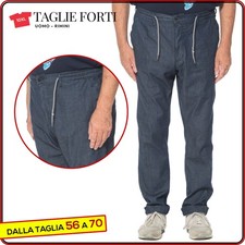 Men's stretch jeans PLUS SIZES light denim trousers from 54 to 88 Maxfort