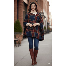 Christmas Winter Tartan Checked Shawl Blanket Scarf 80      30  Cozy Oversized