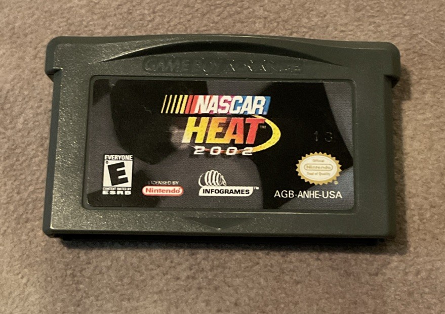 NASCAR Heat 2002 Nintendo Game Boy Advance Cartridge Works