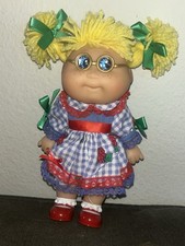 Vtg Cabbage Patch Kids Doll Norma Jean Blonde Hair Freckles Glasses CPK 97 T