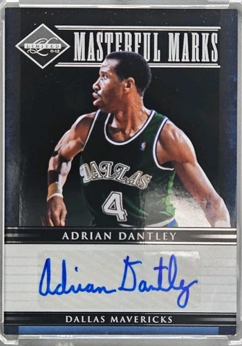 2011-12 Panini Limited Adrian Dantley Masterful Marks #1 /50 Auto