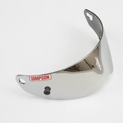 #ad #ad Simpson Racing Replacement Super Bandit Helmet Shields Mirror Silver 89406A $79.70