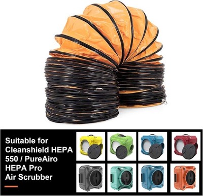 ALORAIR 16'' Duct Hose f/ Air Scrubber CleanShield HEPA 550,PureAiro HEPA Pro/Max