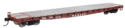 Walthers Mainline HO 6630 Wabash Railway WAB 53' GSC Flatcar Freight Train Car