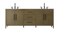 Elegant Lighting VF29384D Millie 84" - Brown