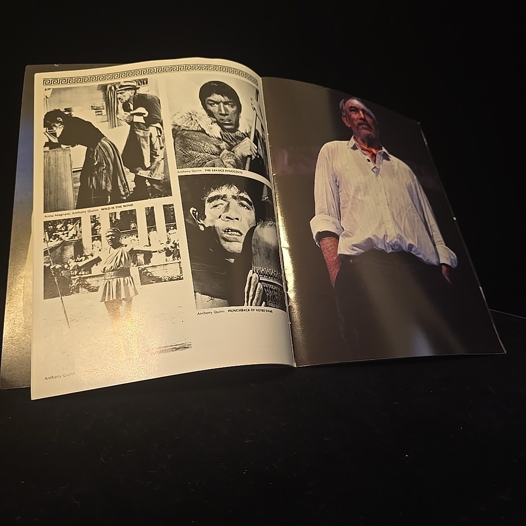 Anthony Quinn Is Zorba Musical Souvenir Program