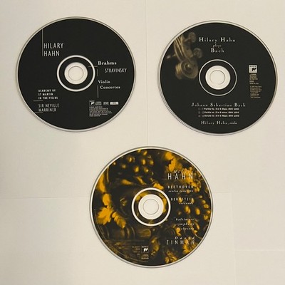 HILARY HAHN Classical CD Lot Brahms Stravinsky Bach Beethoven Bernstein  