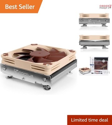 Low-Profile CPU Cooler Copper Aluminium Quiet for Intel Small Form Factor