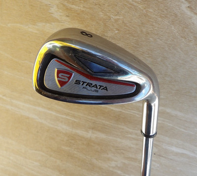 CALLAWAY STRATA PLUS 8 IRON 36 LOFT REGULAR FLEX STEEL SHAFT RIGHT HANDED RED