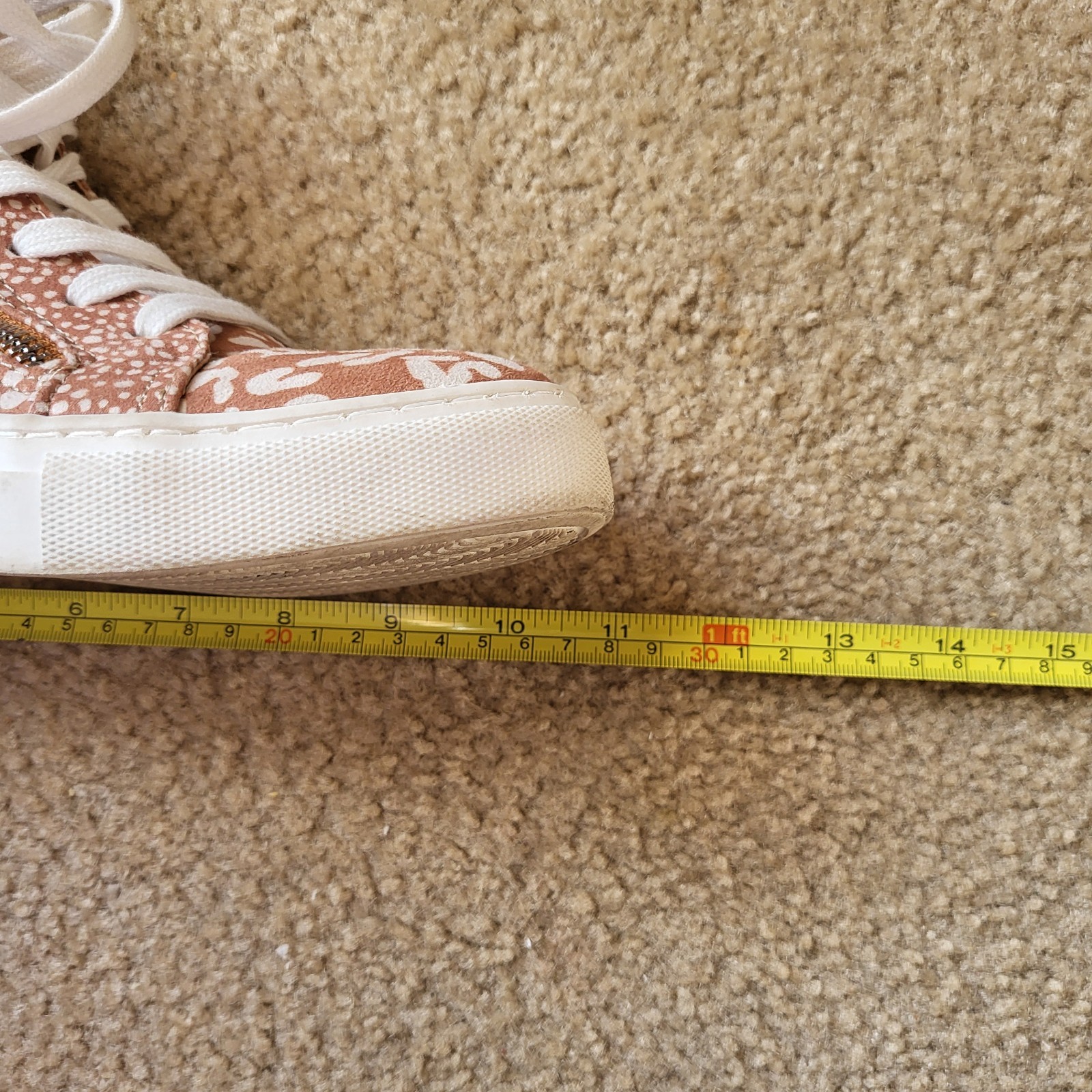 Universal Thread BrownWhite Cow Print HighTop Lac… - image 7