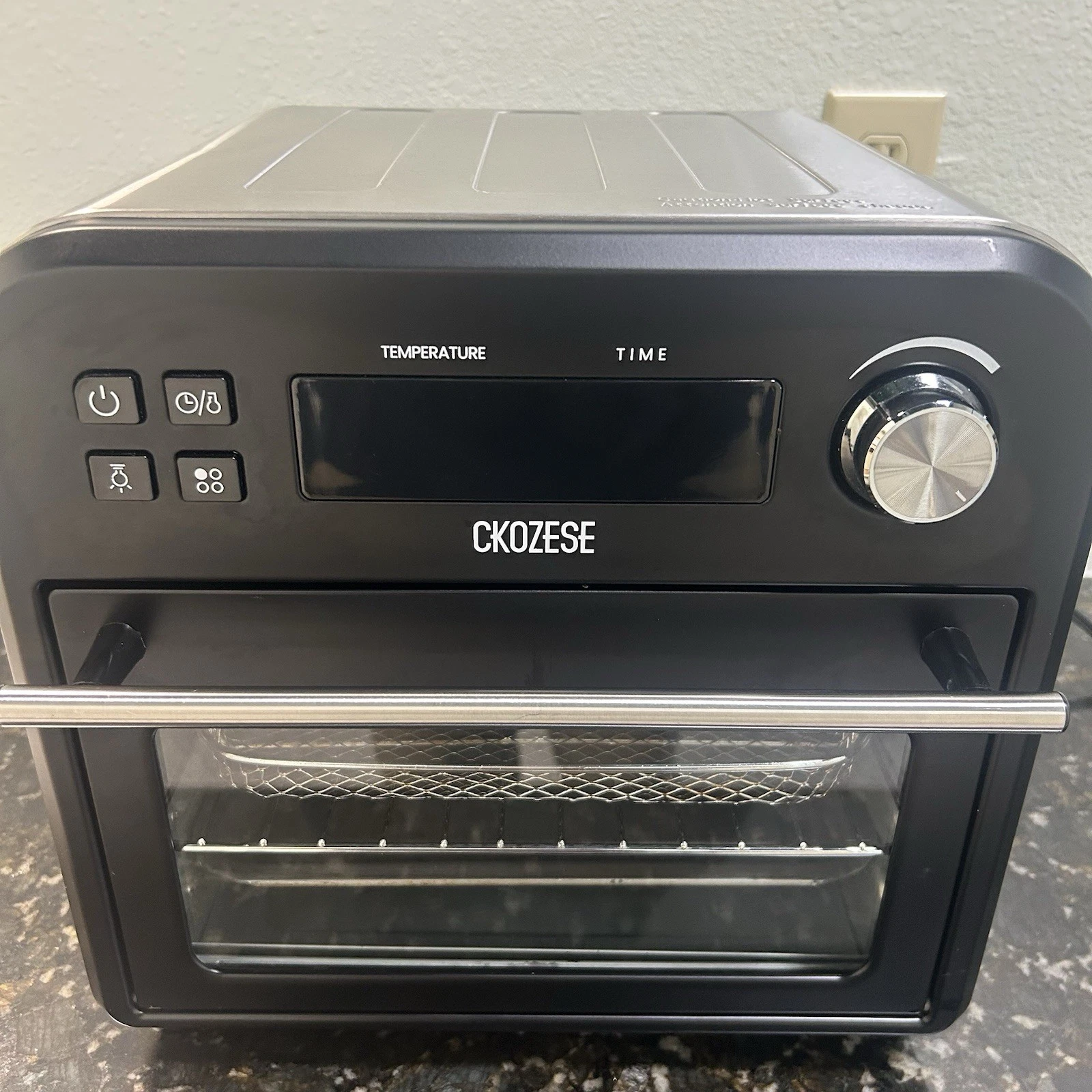 Air Fryer Toaster Oven In A Black Finish.
Opens in a new window or tab