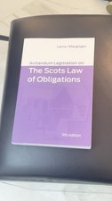Avizandum Legislation on the Scots Law of Obligations by Laura Macgregor, 9 edit