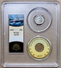 1851 PCGS AU53 Liberty Seated Dime 10c - S.S. Central America