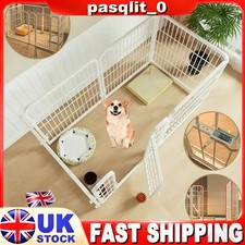 6Panel Dog Pet Puppy Playpen Metal Indoor Outdoor Dog Fence for Small Medium Dog