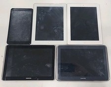 Lot Of 7 Tablets. Samsung  Apple. Please See Description.