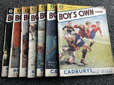 Vintage 1930’s Boy’s Own Paper 7 Issues Magazines Comics Job Lot Bundle
