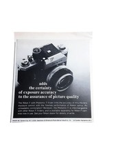 1967 Nikon F Camera Vintage Print Ad Photomic T Finder