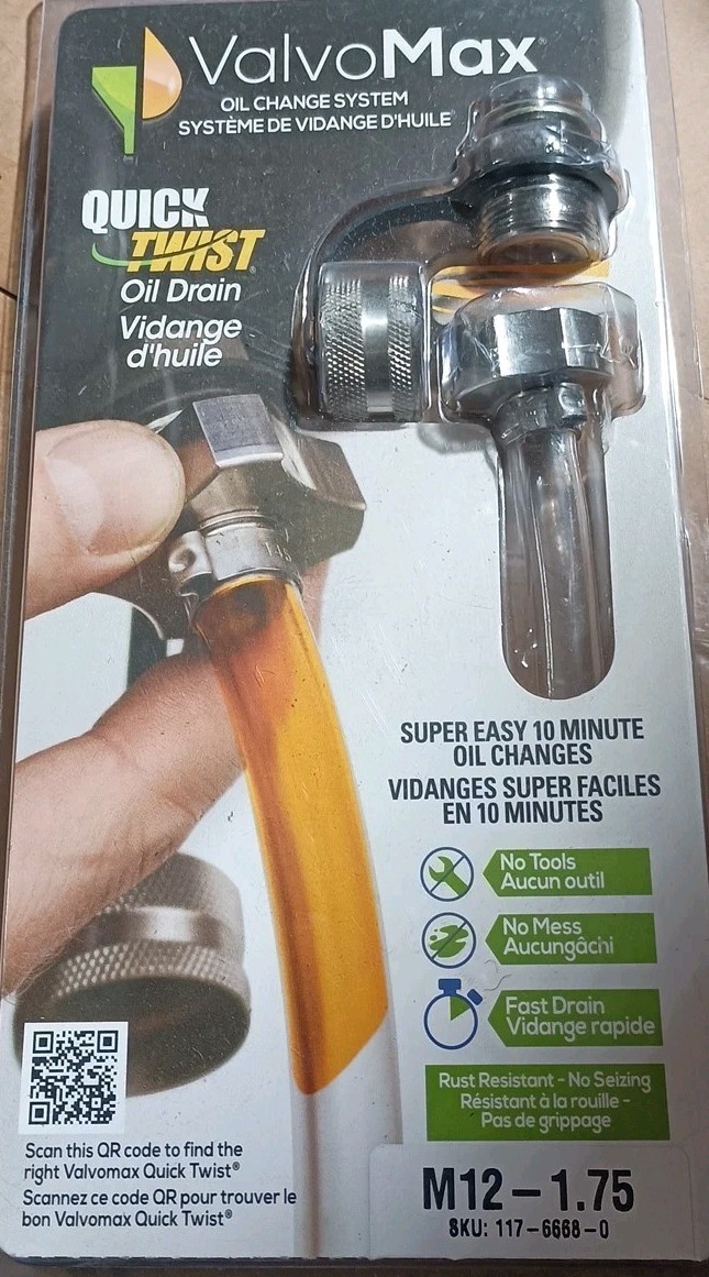 Drain Valve Oil Changes In 10 Minutes M12-1.75