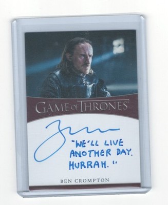Ben Crompton as Eddison Tollett - Game of Thrones Inscription Autograph