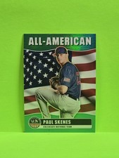 2026 Panini Stars And Stripes Paul Skenes #15 All American Green Prizm