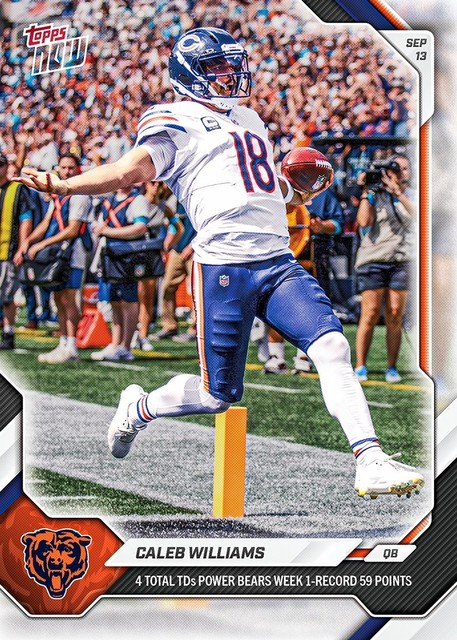 Caleb Williams - 2026 NFL Topps NOW® - Card 11 - Presale! Bears!