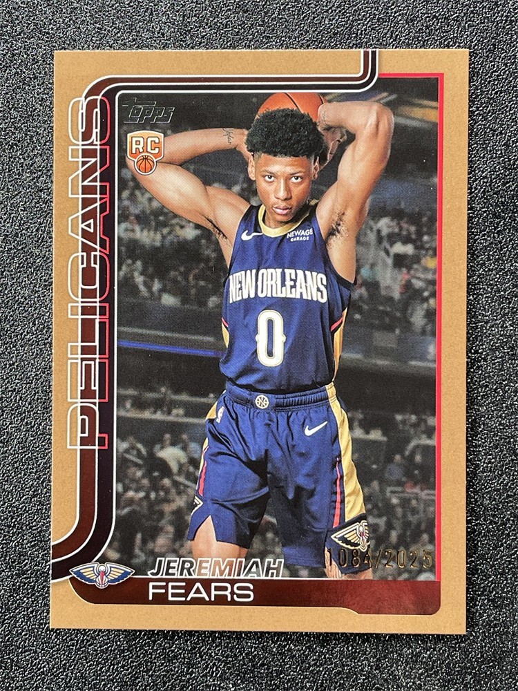 2025-26 Topps Flagship Jeremiah Fears #207 Gold Rookie RC /2025