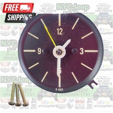 87-91 Jeep Yj Wrangler Clock Gauge For Dash Center Instrument Cluster 56001388 87-91 Jeep Yj Wrangler Clock Gauge For Dash Center Instrument Cluster 56001388
